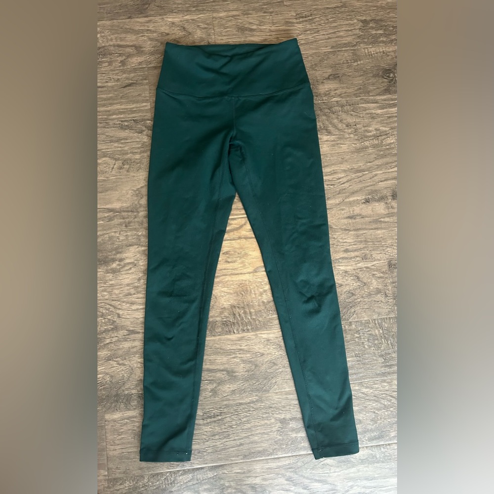 Zella Green Full Length Leggings. Sz S Yoga, Athletic, Activewear